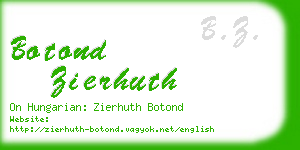 botond zierhuth business card
